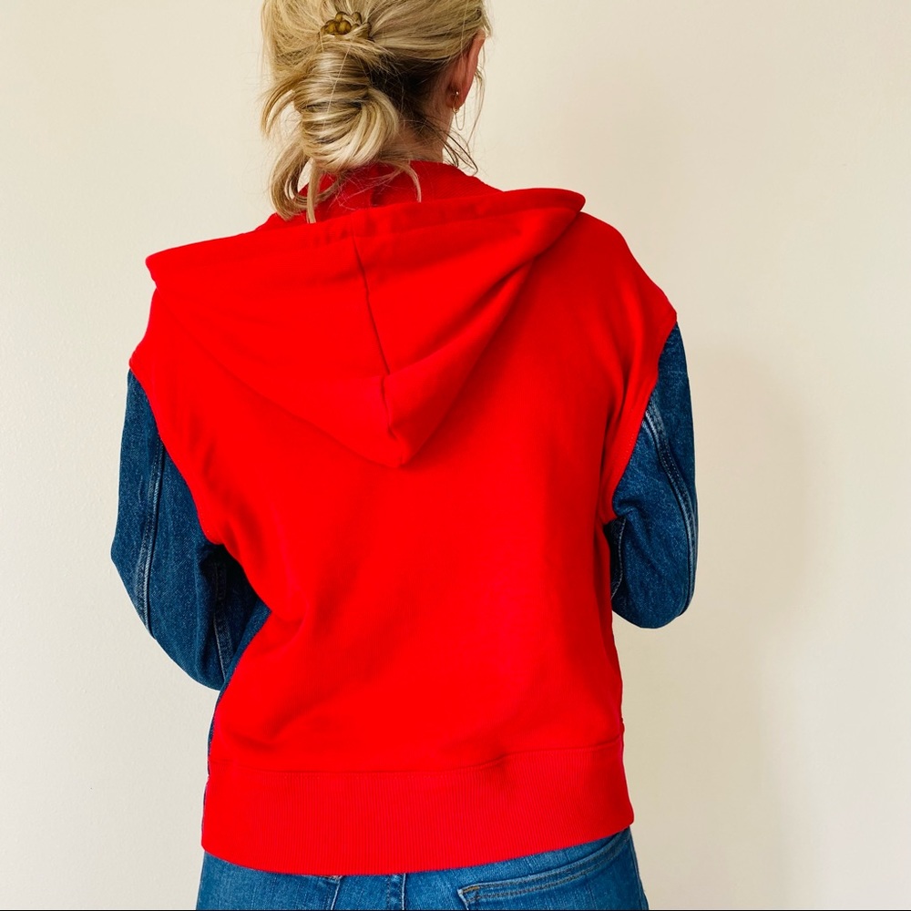 LEVI'S  Hooded Boyfriend Trucker Denim Jacket - Picture 4 of 8